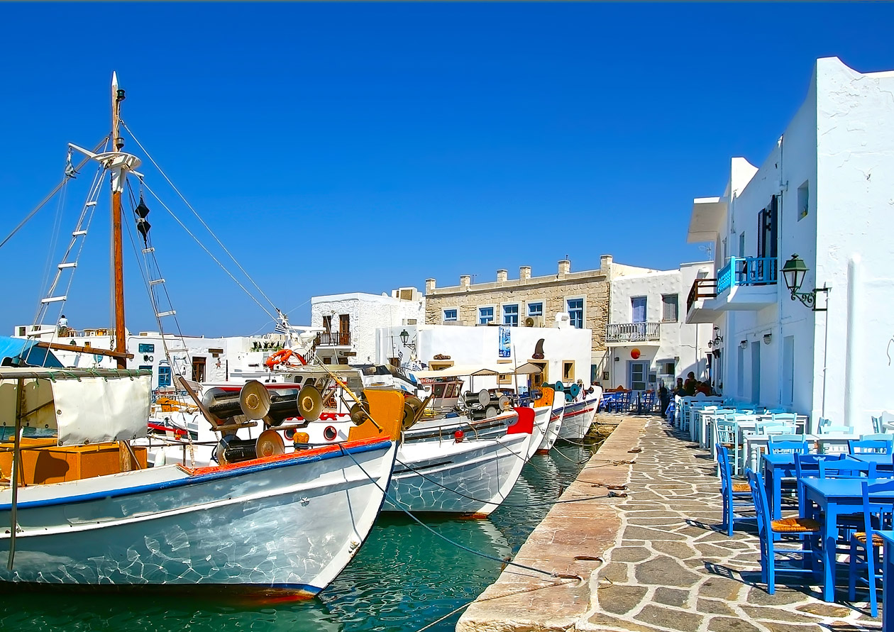 AS162 Wall décor art photographic on canvas nautical greek harbour